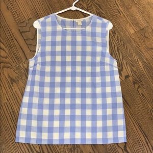 J Crew Checkered Blouse Never Worn!
